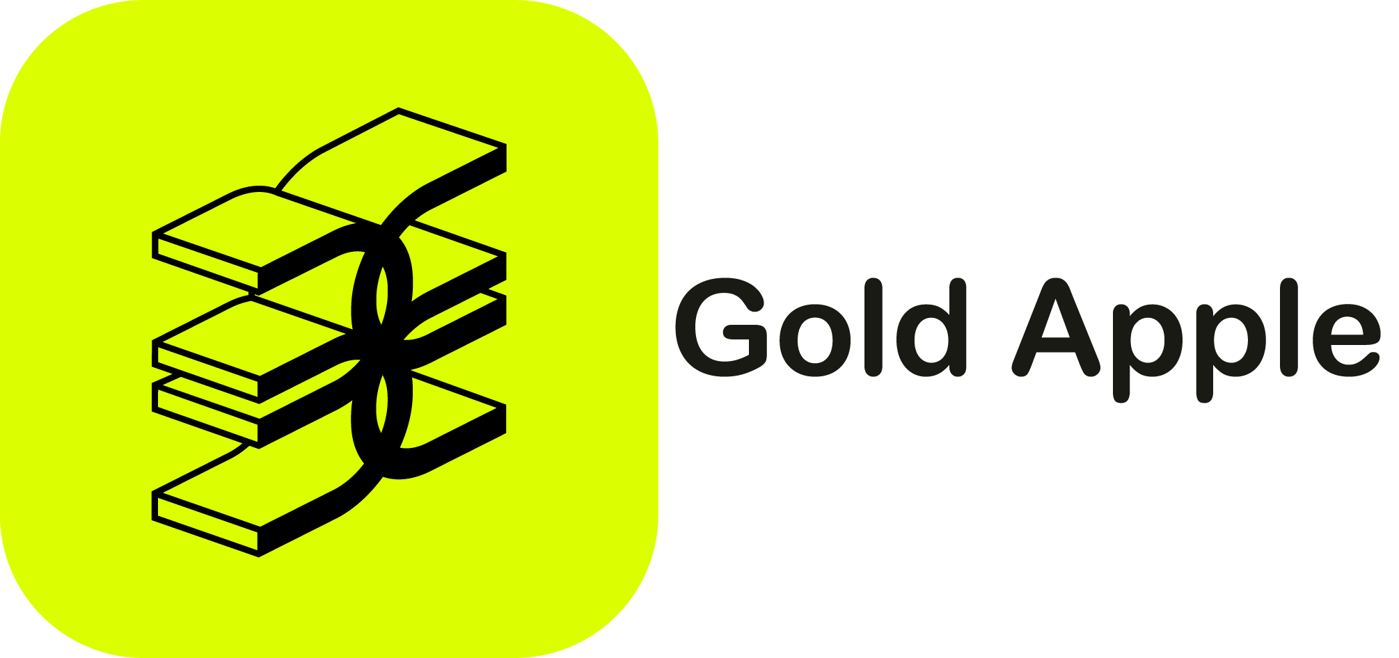 gold apple logo